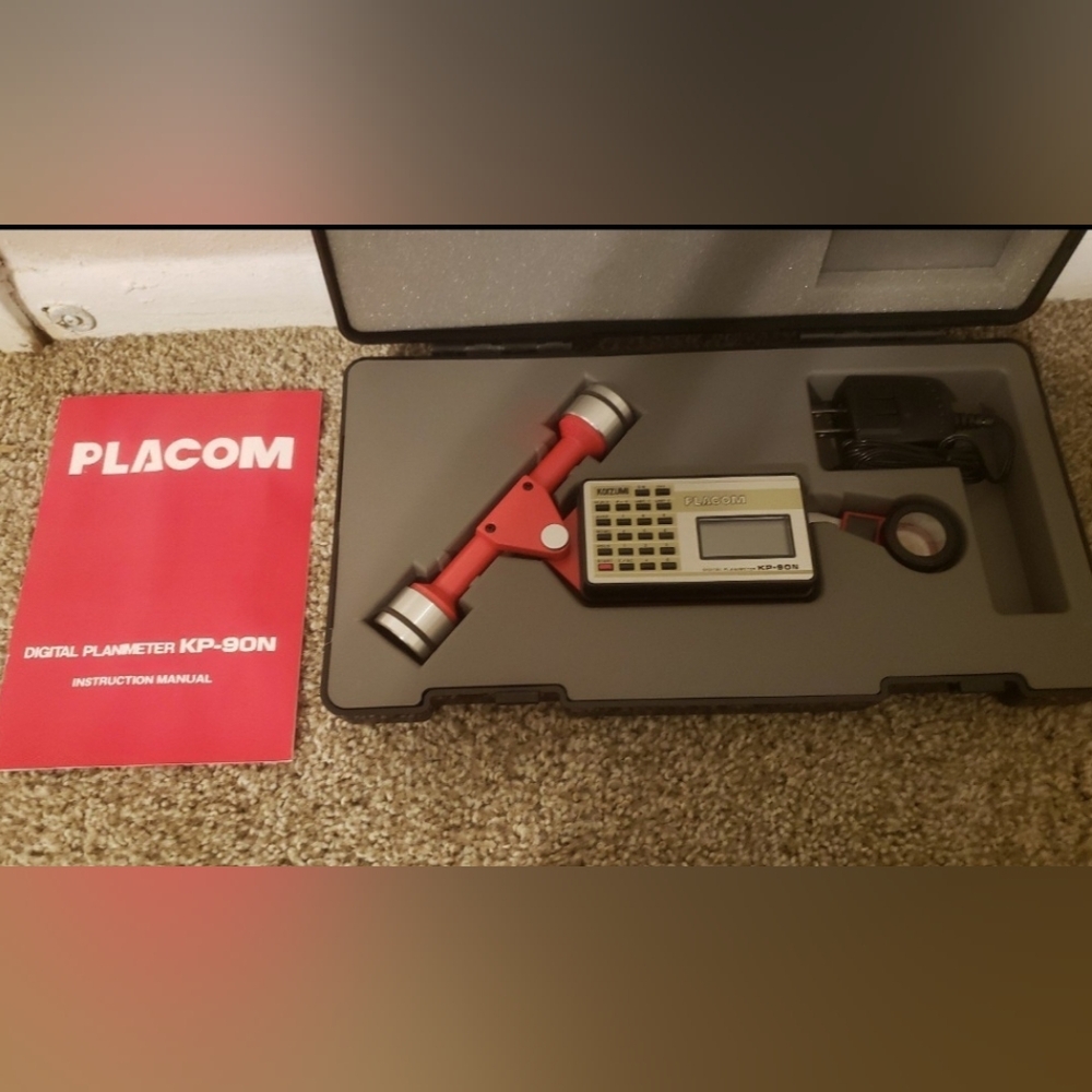 Alvin KP-90N Red and Gray Digital Planimeter